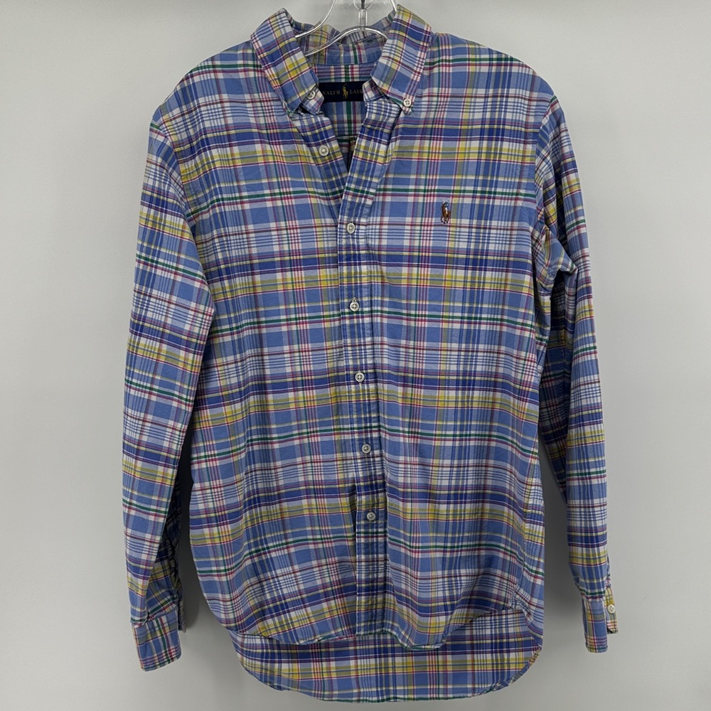Ralph Lauren Multi Color Plaid Shirt Men’s sz Medium